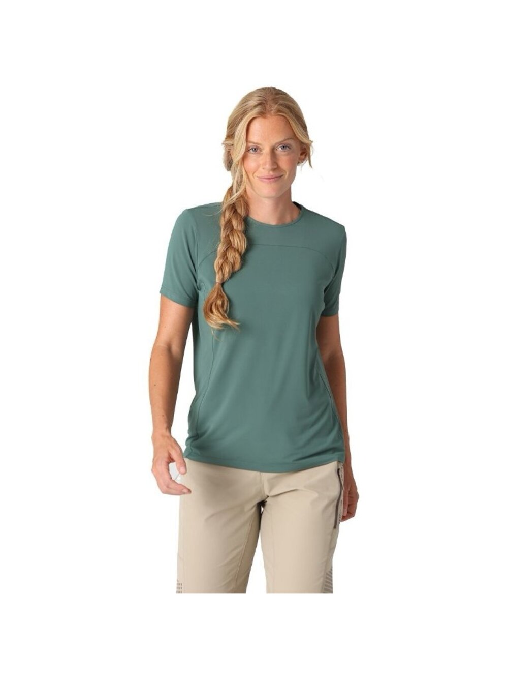 Outdoor Research Freewheel Green Malachite Short Sleeve Jersey Women's Medium